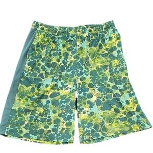 Xersion Athletic Shorts -‎ Green and Yellow